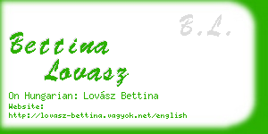 bettina lovasz business card